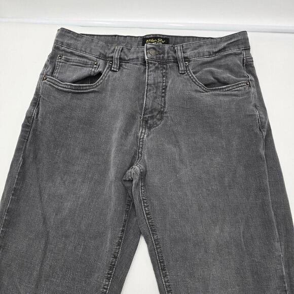 URBAN STAR Stretch Jeans Men 32x30 Relaxed Fit Straight Pockets Black (MT-183) - Picture 6 of 8